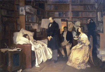 Death of Pushkin, painting by Dimitry Belyukin