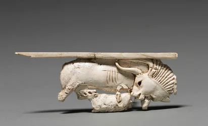 Decorative Plaque: Cow Nursing Its Calf