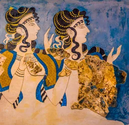 Detail, Fresco of the Three