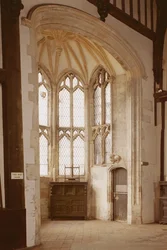 (detail) of a window in the Great Hall, Gainsborough Old Hall, Lincolnshire