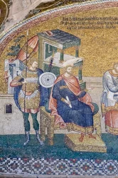 Detail of Governor Quirinius in the Scene of the Enrollment for Taxation, Chora Church, Istanbul, Turkey