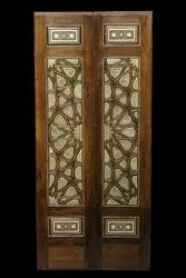 Door with star decor