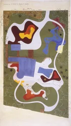 Drawing of a Garden created by Roberto Burle Marx