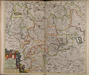 Map of the Duchy of Brunswick, Bishopric of Hildesheim, and Principality of Halberstadt