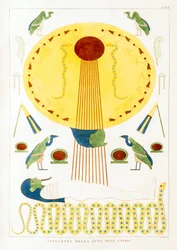 Egyptian Antiquity: Influence of the Moon on the Soul - Illustration from the Atlas of Egypt