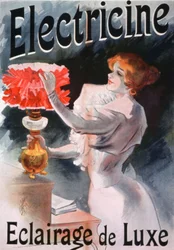 Electricine, electric lamps advertisement
