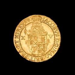 English hammered gold spur ryal Coin