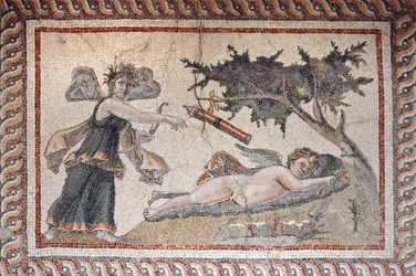 Eros and Psyche Mosaic, from Samandegi, Turkey