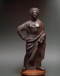 Etruscan Civilization: Young Woman (Bronze Sculpture)