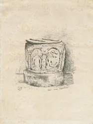 Font in Ilam Church