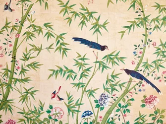 Fragment of wallpaper, late 18th - early 19th century or later