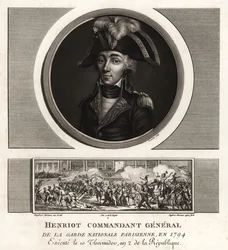 Francois Henriot, Jacobin leader, Commandant General de la Garde Nationale Parisienne, executed 1794