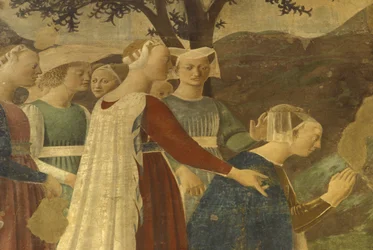 Fresco, San Francesco Basilica, Arezzo, Tuscany, Italy