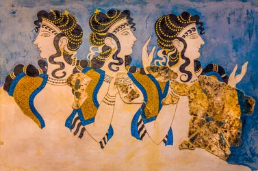 Fresco of the three