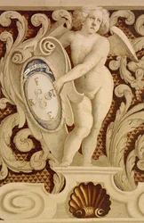 Frescoes of Baronial Hall, Detail