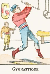 G: Gymnastics - Engraving from 