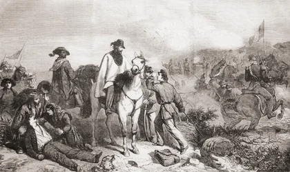 Garibaldi in Italy During the Siege of Rome in 1849