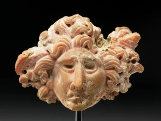 Head of Medusa, from Bactria or Gandhara, 2nd-1st century BC