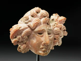 Head of Medusa, from Bactria or Gandhara, 2nd-1st century BC