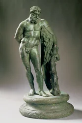 Herakles (Hercules) Resting, a Reduced Copy of an Original by Lysippos (c.390-p.310 BC) Greek, c.320 BC