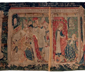 History of Saint Piat and Saint Eleuthère, Also Called Tapestry of Arras. Ordered from Canon Toussaint Prier, Chaplain of the Duke of Burgundy, Late 14th-Early 15th Century. 22m x 2m. (Detail)