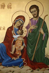 Holy family icon, Madrid, Spain