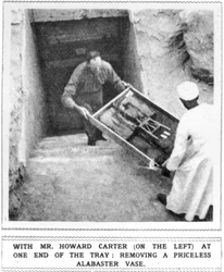 Howard Carter (1874-1939) Removing Treasures from the Tomb of Tutankhamun