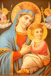 Icon in Saint Bishoy Coptic Monastery, Egypt