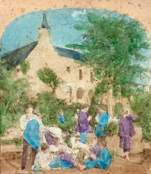Children Playing in a Private School Playground