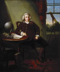 James Ferguson, British Astronomer and Artist, in His Study
