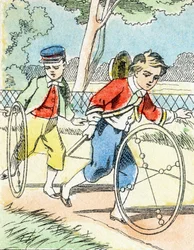 Game: The Hoops - Child Entertainment Alphabet c.1890