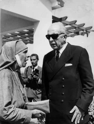 King Paul I of Greece and Princess Andrew of Greece (mother-in-law of Elizabeth II) September 18