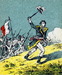 Lazare Nicolas Marguerite Carnot during the Battle of Wattignies on October 16