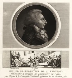 Louis-Michel le Peletier, Marquis of Saint-Fargeau, French politician and martyr of the French Revolution