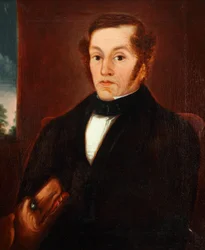 Man with Dog and Bowtie 1825
