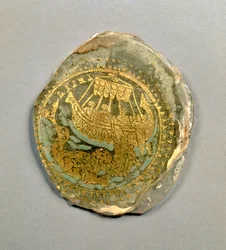 Medallion Depicting Jonah and the Whale, Roman