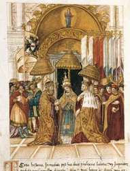 Meeting Between Frederic Barberossa and Pope Alexander III at the Doge