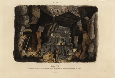 Mining for lead and silver in the Hartz mountains near Clausthal, Germany