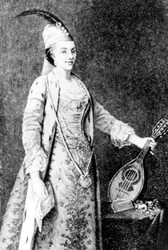 Mother of French poet Andre Chenier who opened literary salon in 1767
