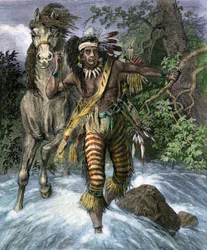 Native population of America: Indians. Sitting Bull or Thathanka Iyothanka