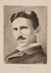 Nikola Tesla, Croatian born Serb engineer, physicist and inventor, c 1885