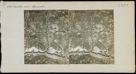 Old trenches near Blairville, France, c 1917-1918