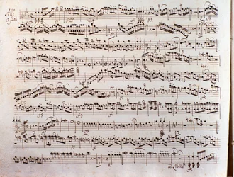 Page of musical score of a Sinfonia concertante by Pleyel