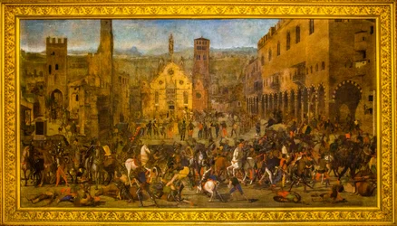 Painting of Mantua glorifying the victorious struggles of the Gonzaga family