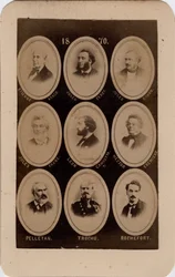 Paris Commune (1871): portrait of French politicians of the Socialist Party