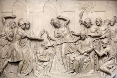 Sculpture in Saint Roch Church: Jesus Tortured