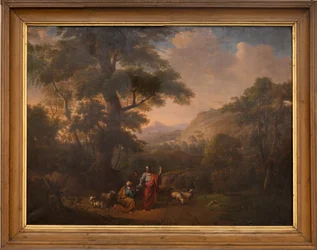 Parish church. Interior. Painting. Christ giving sermon in a landscape. 18th century (?)