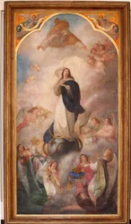 Parish church. Interior. Painting. Immaculate Conception.