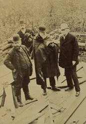 Philip Webb During the Construction of the Red House, Built for William Morris