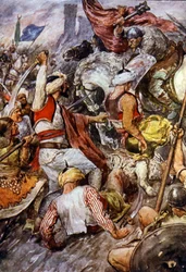 Battle of Poitiers in 732